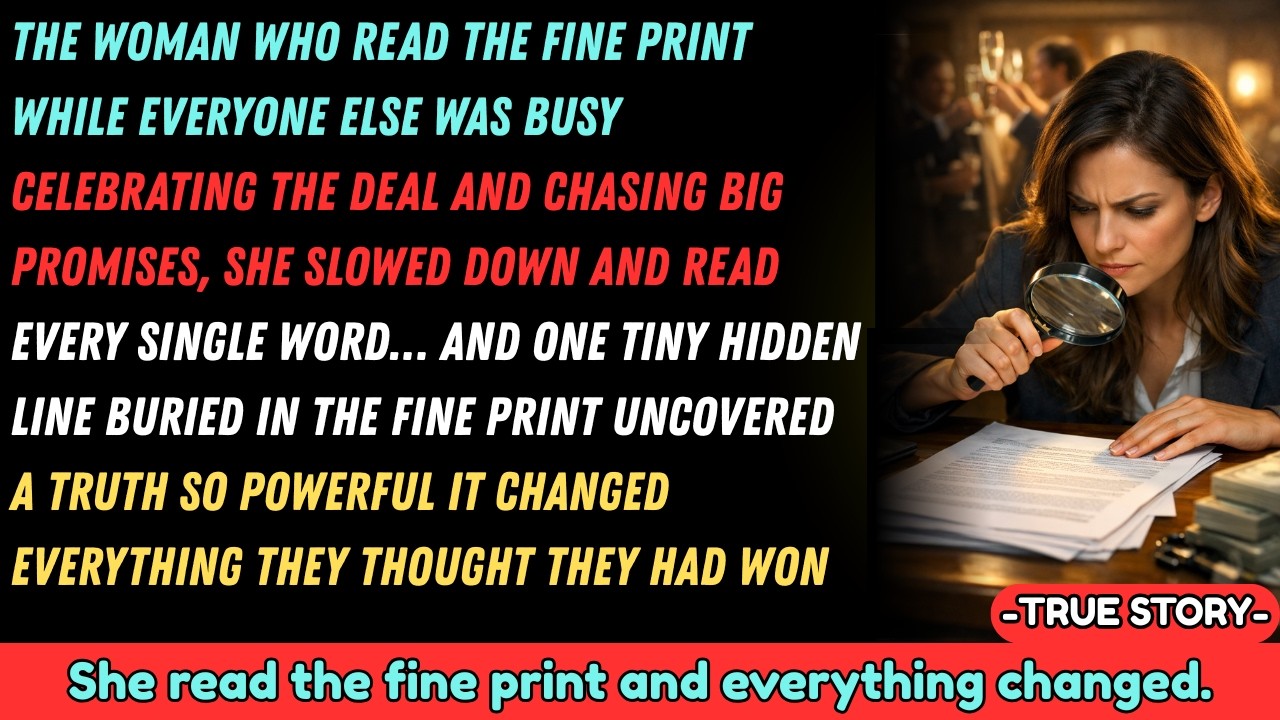 She Read the Fine Print… and Exposed the Hidden Truth They Tried to Hide | Corporate Betrayal Story