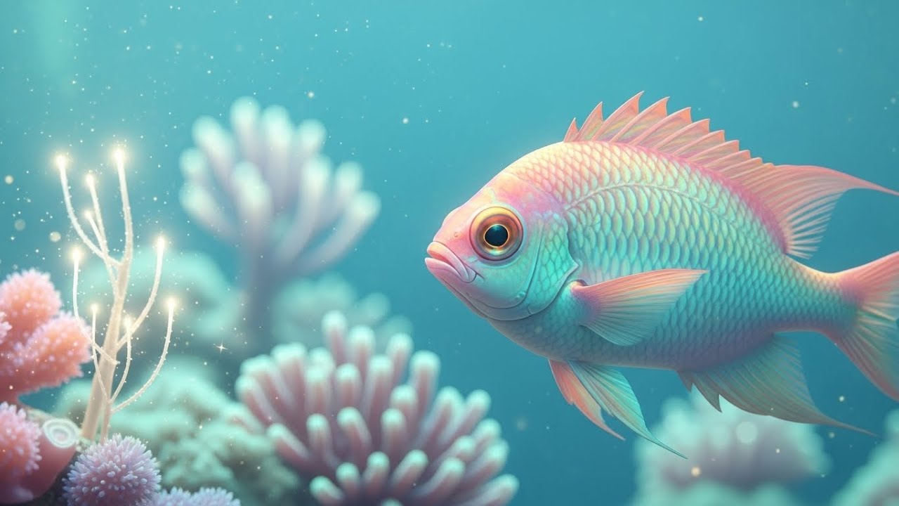 Underwater Relaxation 🐠 Exotic Coral Reef Fish | Gentle Piano & Ocean Ambient Healing