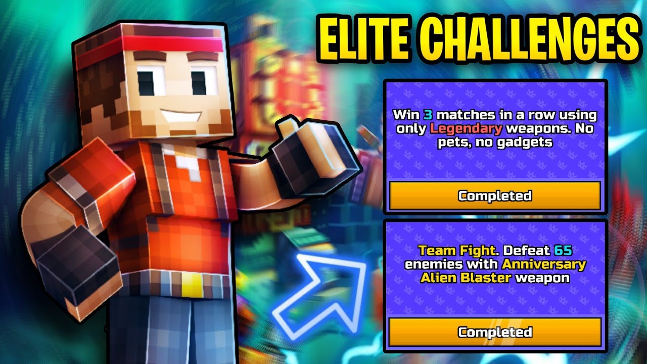 EASIEST Way To Complete ALL NEW ELITE Battle Pass Challenges! | Pixel Gun 3D 10th Anniversary