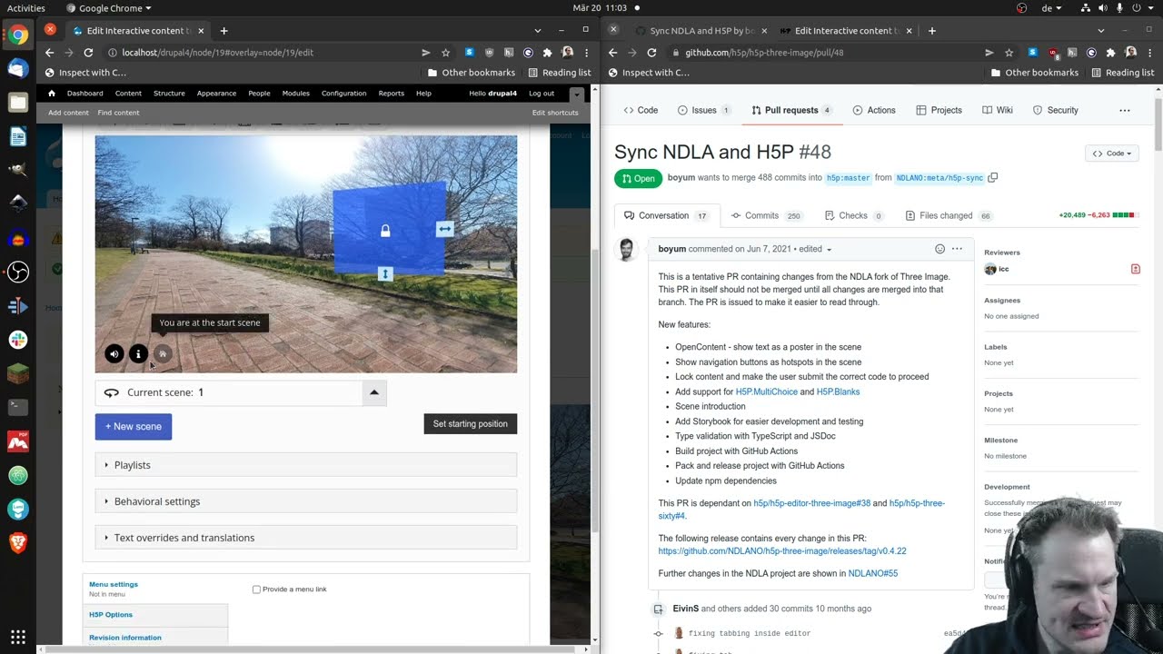 Twitch Live Stream Highlight (March 20, 2022): NDLA's customization of H5P Virtual Tour