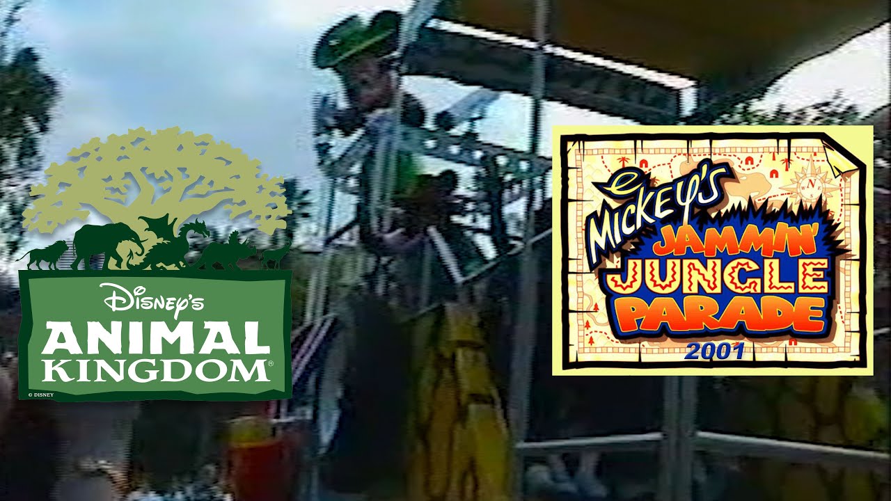 Mickey's Jammin' Jungle Parade at Animal Kingdom in December 2001, Walt Disney World