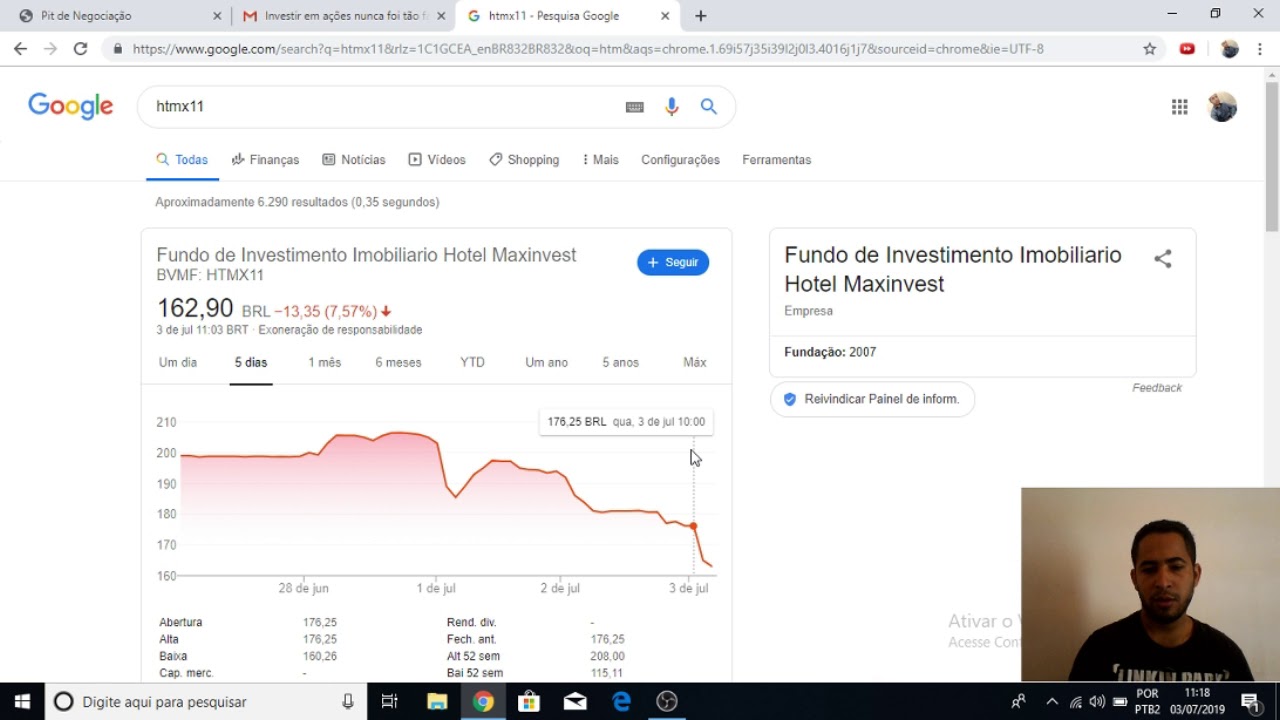 Queda do fundo imobili&aacute;rio HTMX11
