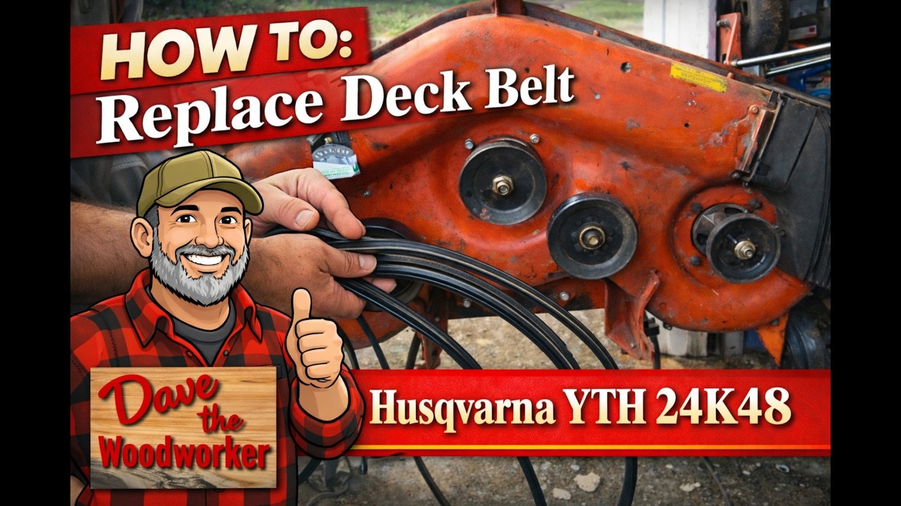 Replace Deck Belt on Husqvarna YTH 24K48 Riding Mower