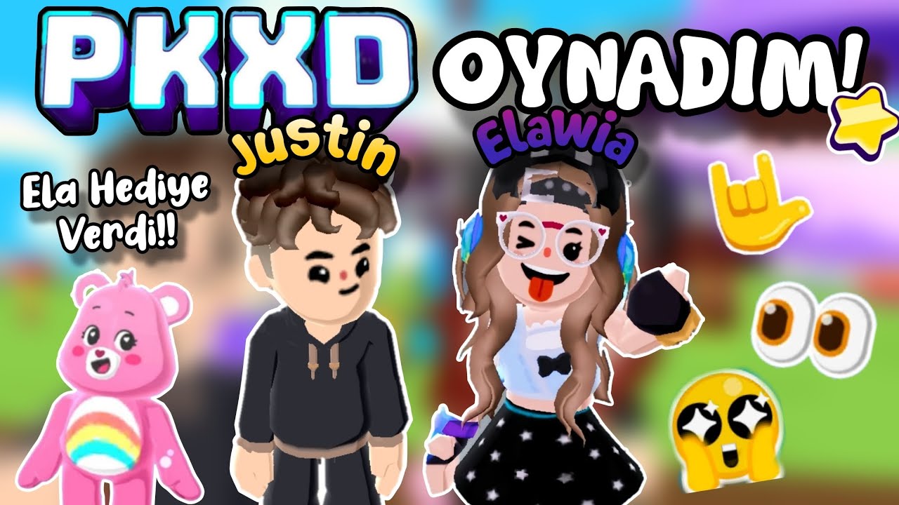 @Elawia  BANA PK XD OYNAMAYI ÖĞRETTİ!!💖😭 / HEDİYE AYICIK VERDİ?!🎀🐻 / PK XD Türkçe / PK XD: Justin