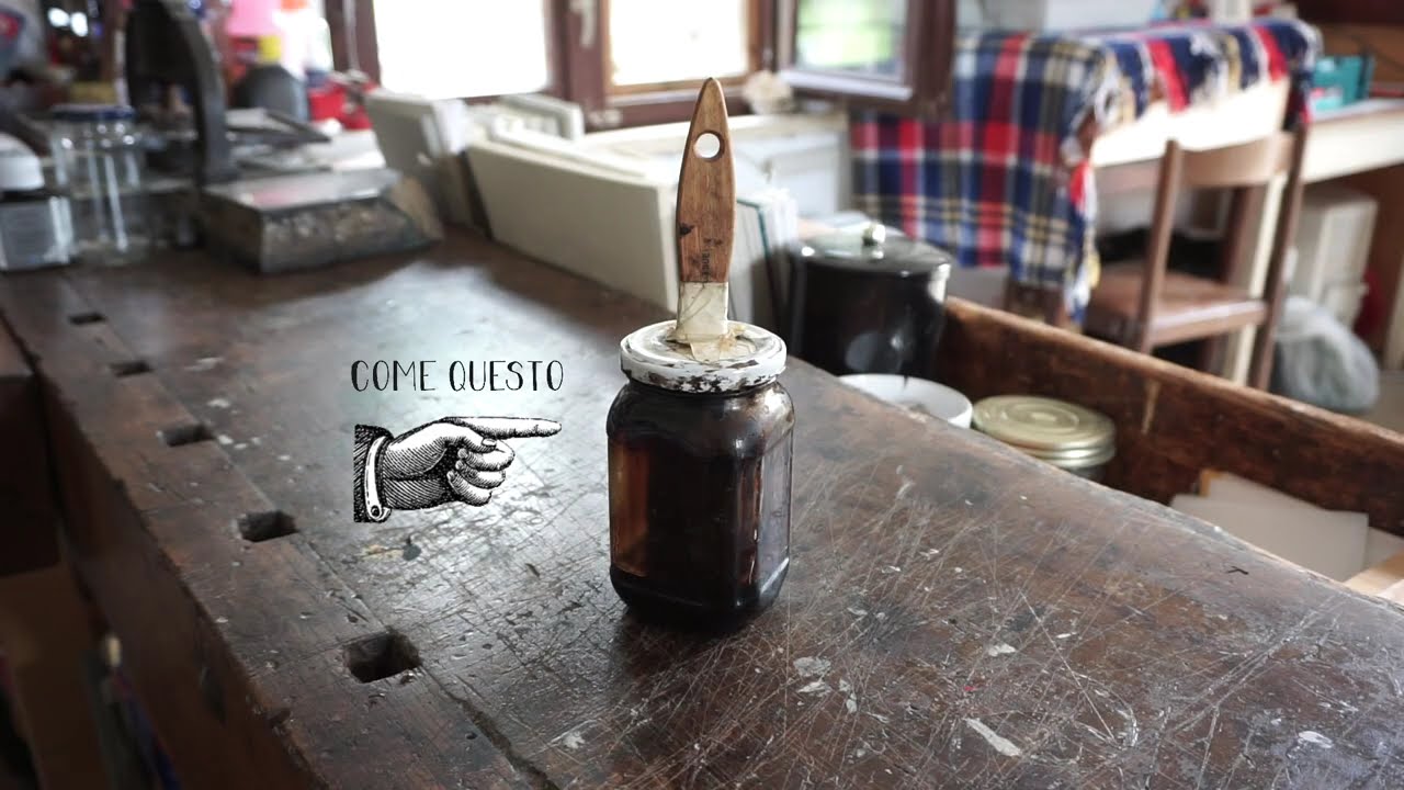 Tutorial | Acquaforte | Barattolo porta-vernice