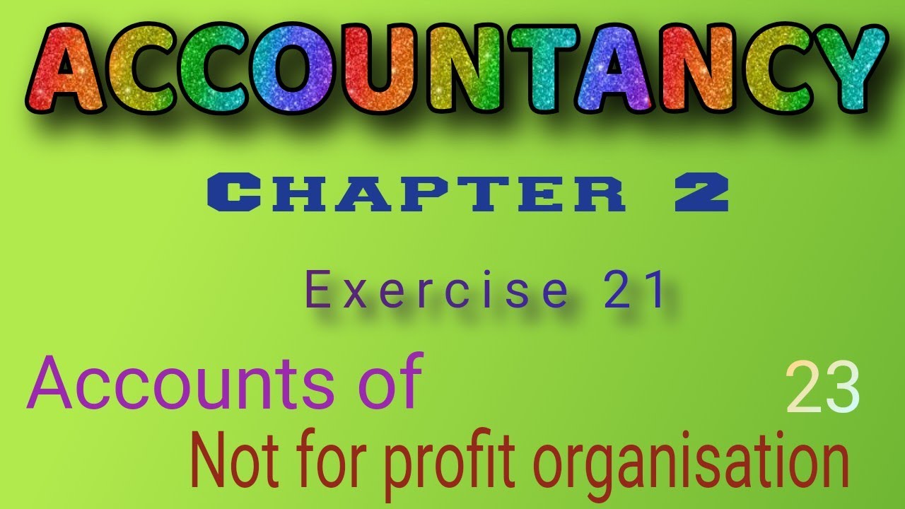 TN 12th accounts chapter 2 || Exercise 21|| NPO