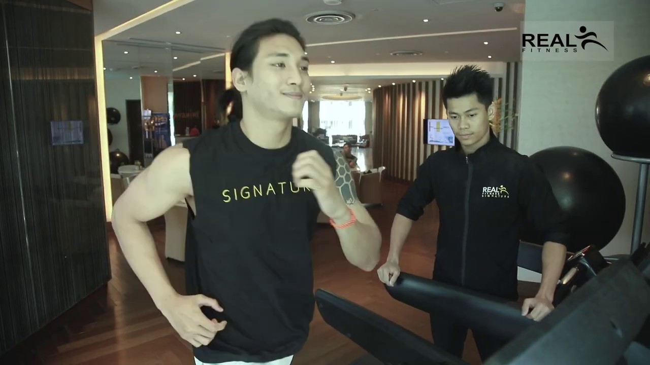 Paing Takhon made a tour of Real Fitness Signature ( Myanmar )