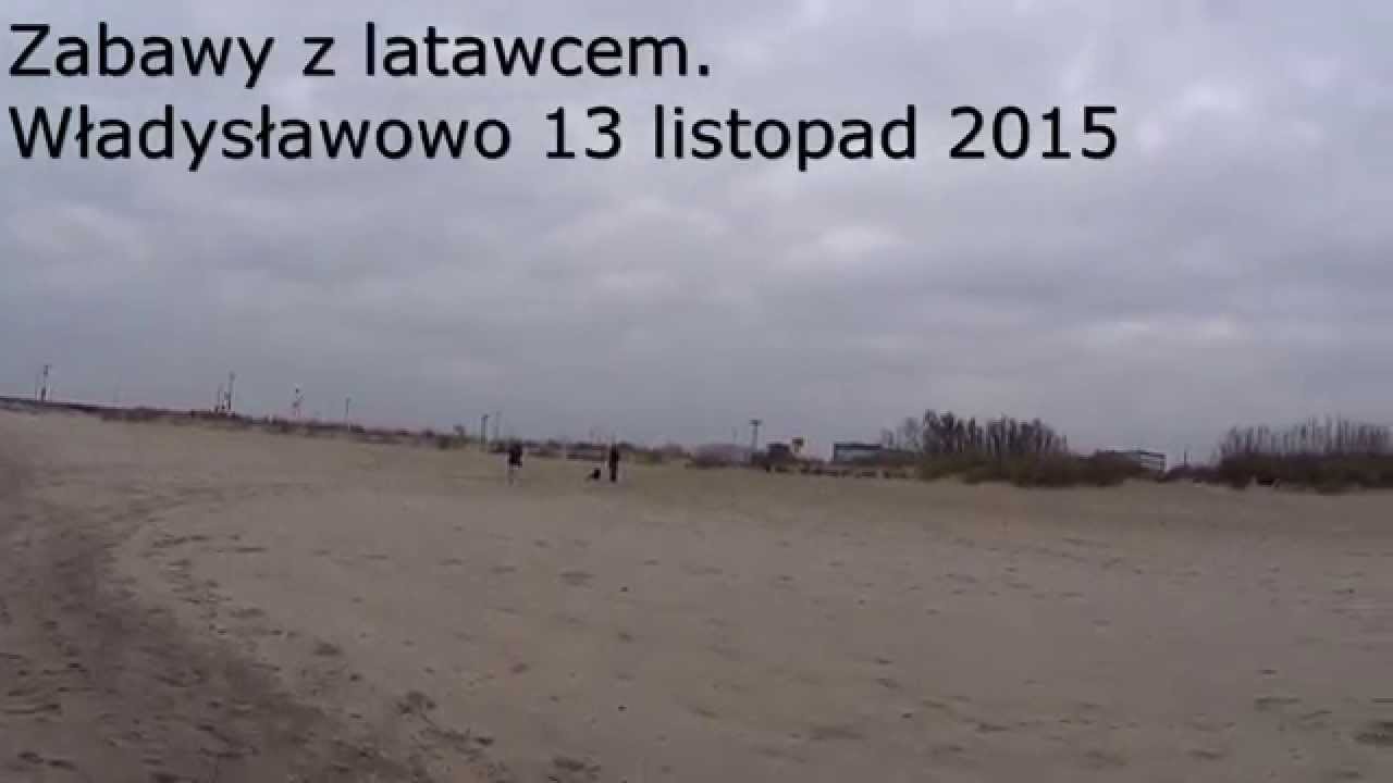 Władysławowo 2015 - Nauka latania latawcem  / Kite first steps on the beach Sony Action Cam AS 200