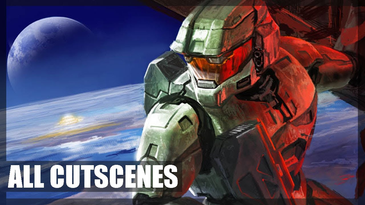 Halo 2  - All Cutscenes (Game Movie HD)