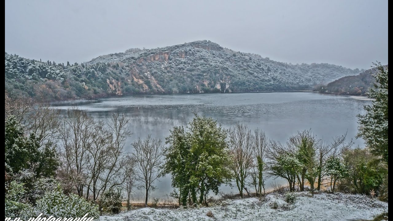 Η λίμνη Ζηρού στα λευκά (04/01/2019)