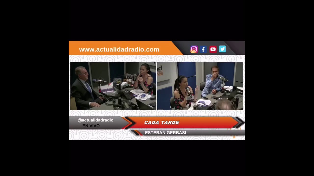 Esteban Gerbasi con @CarinesMoncada  y Agust&iacute;n Acosta 6/4/2019 @ActualidadRadio