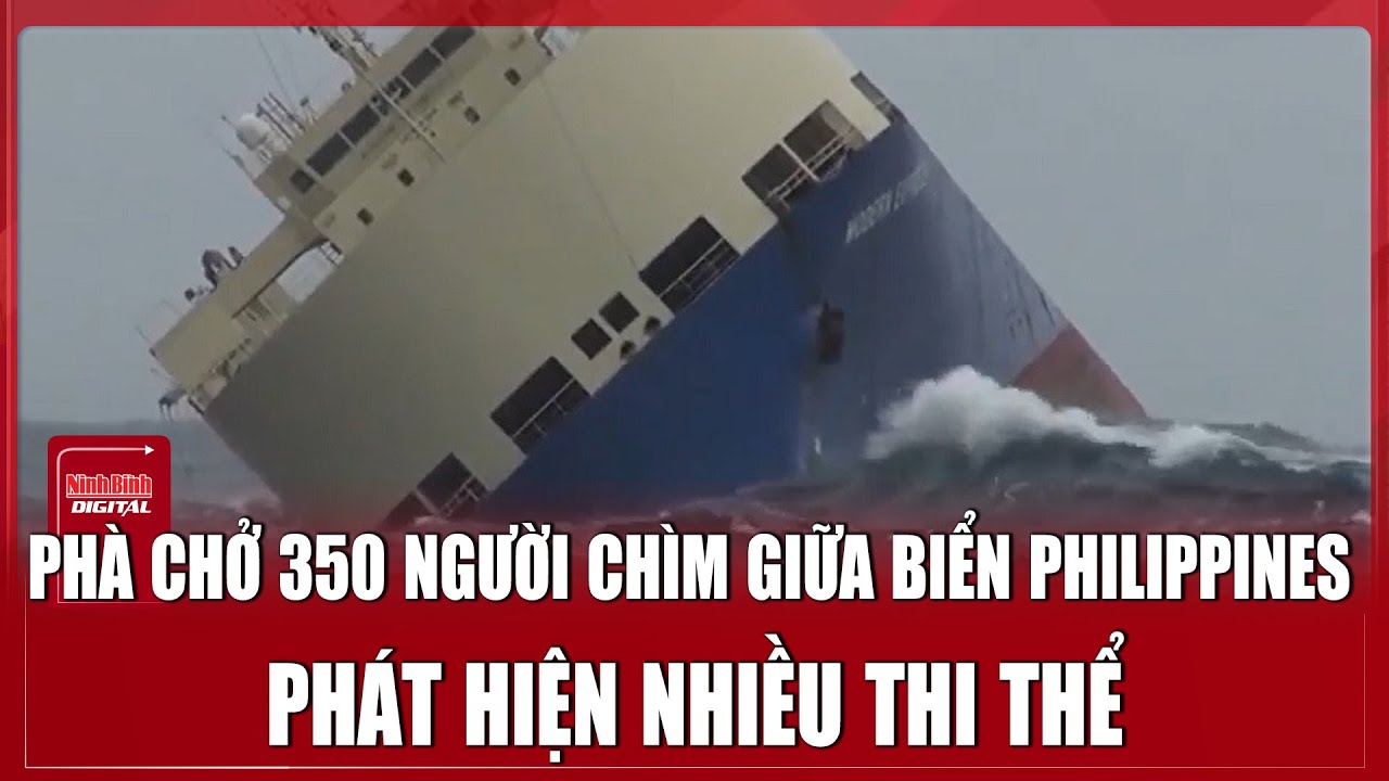 NÓNG: Phà chở hơn 350 người chìm ở miền nam Philippines, nhiều người thiệt mạng | Ninh Bình Digital