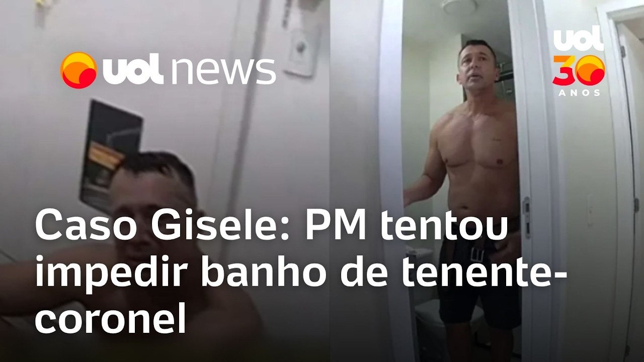 Caso Gisele: C&acirc;meras revelam que PMs tentaram impedir banho de tenente-coronel
