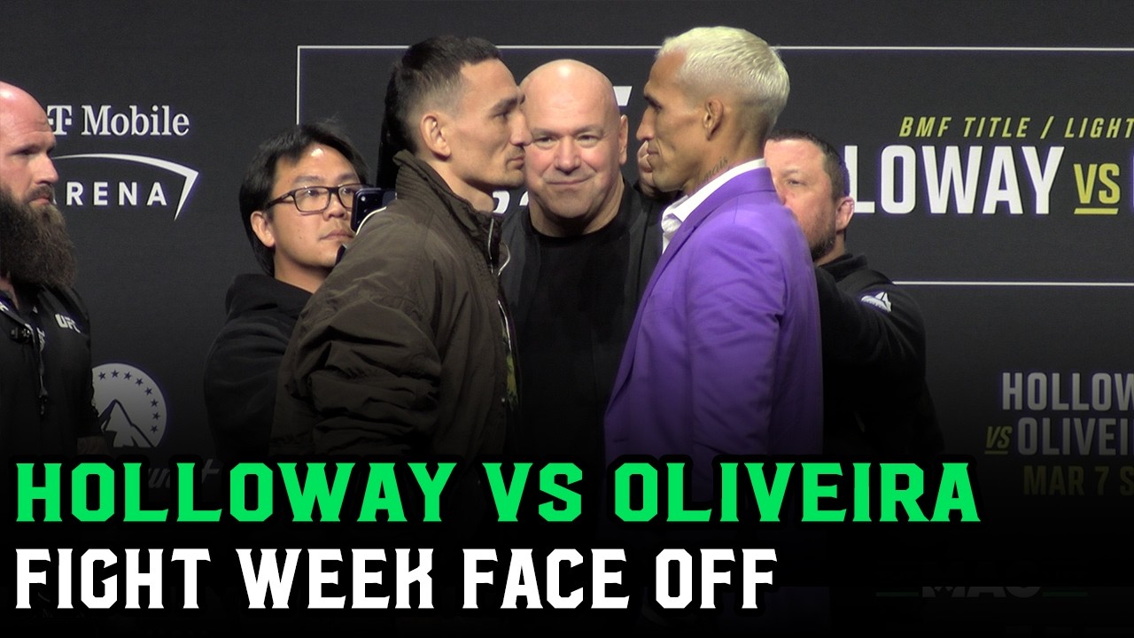Max Holloway vs. Charles Oliveira Face To Face