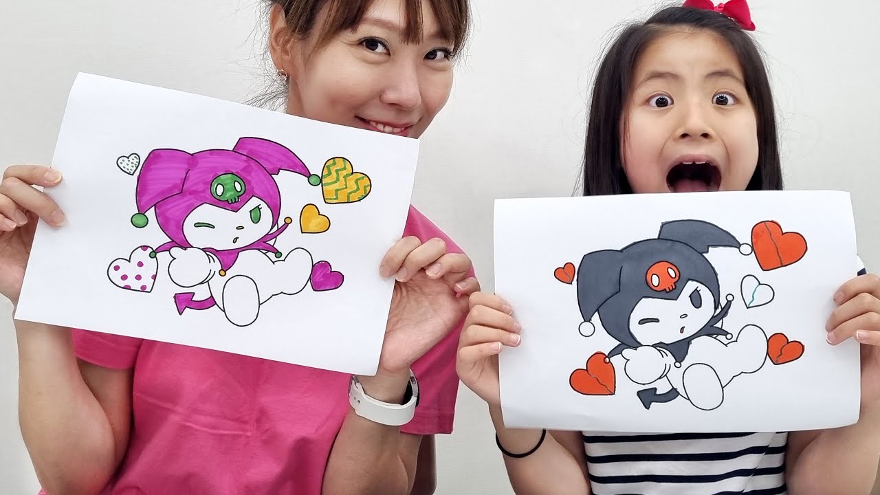 산리오 랜덤 색칠하기 ~~~ 누가 누가 더 멋지게 칠할까요?^^