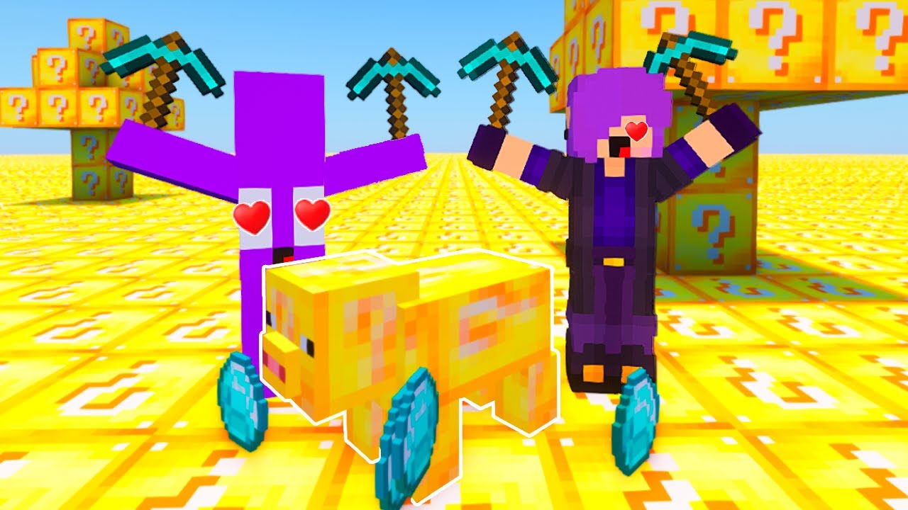 MINECRAFT MAS TUDO É LUCKY BLOCK!!!