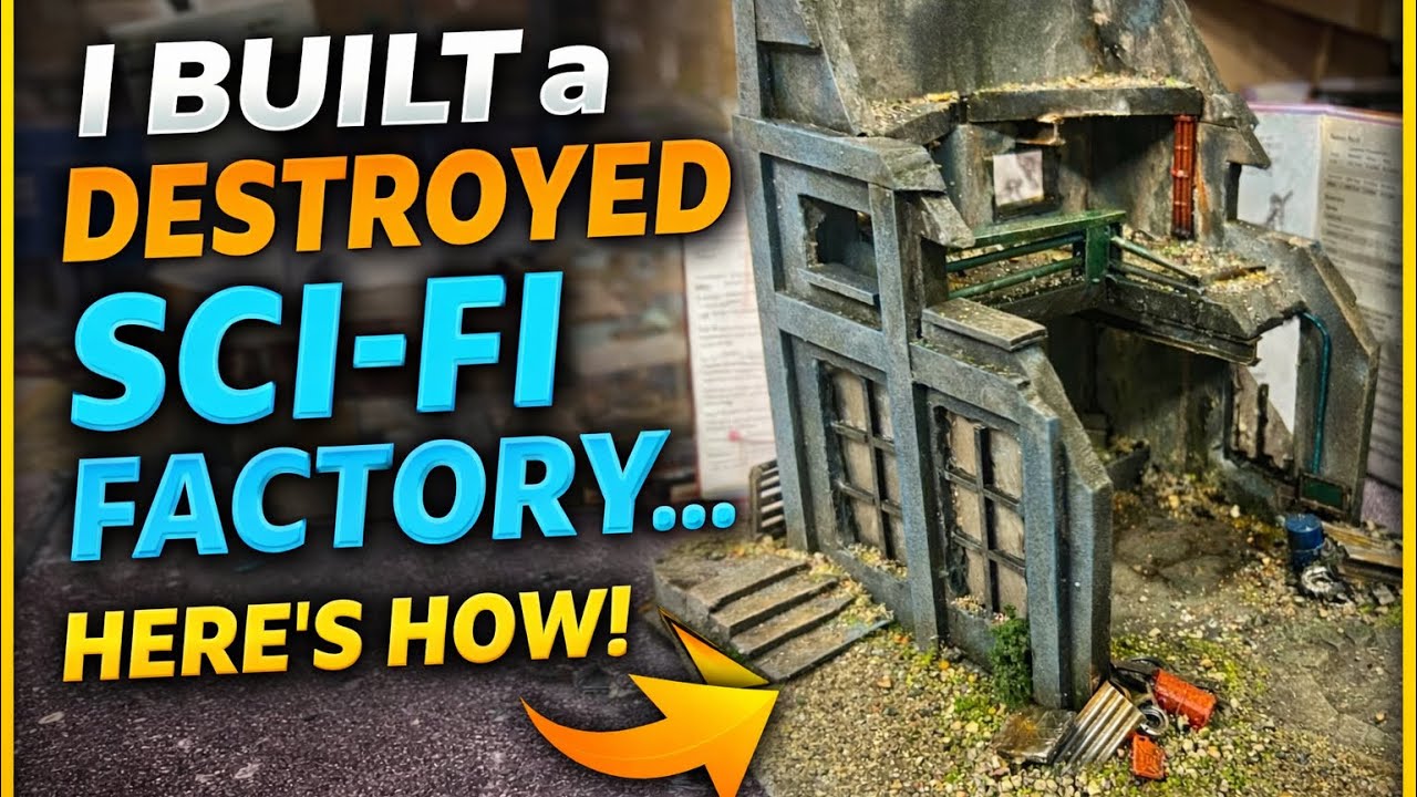 Wargaming Terrain Tutorial: Sci-Fi ruined factory