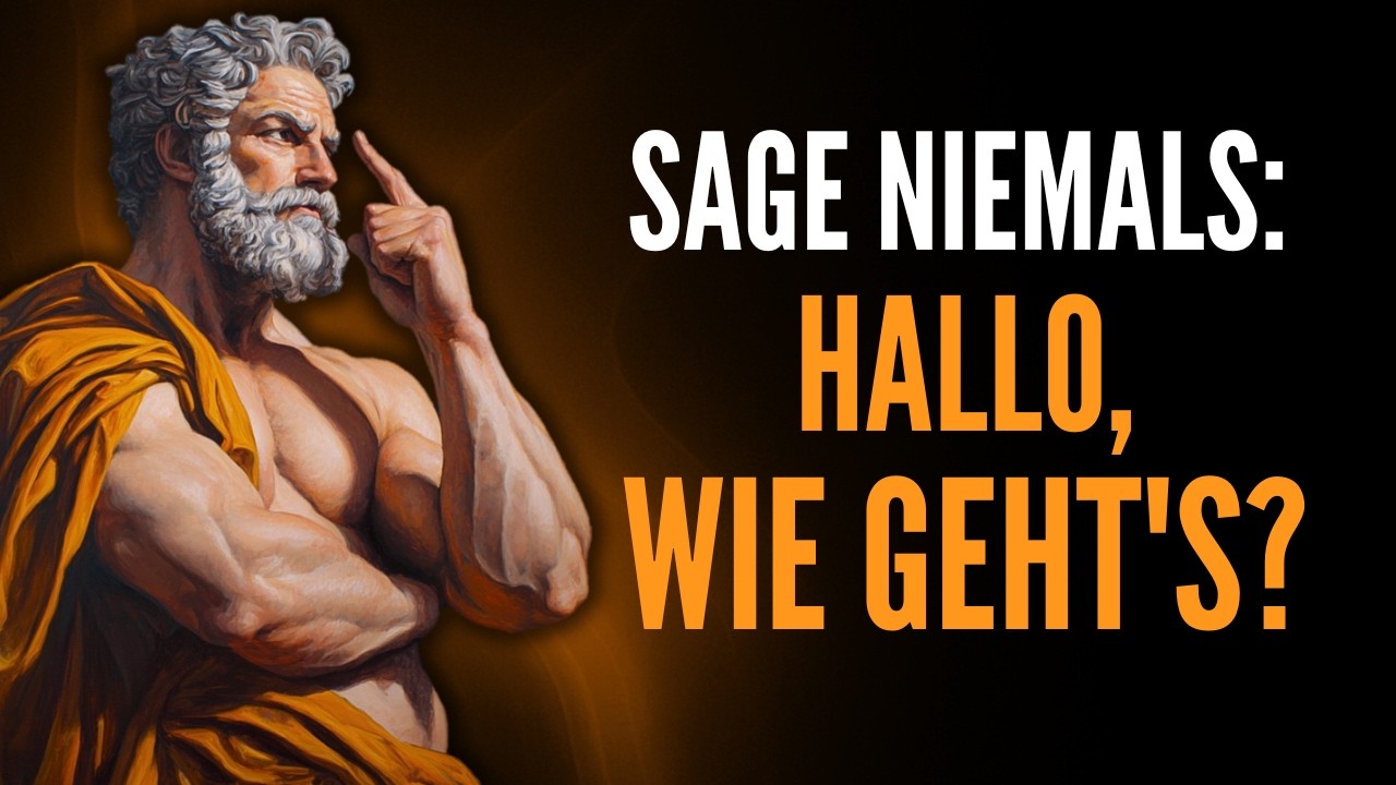 Sage nur diese 8 Wörter und du wirst jede Person anziehen | Stoizismus