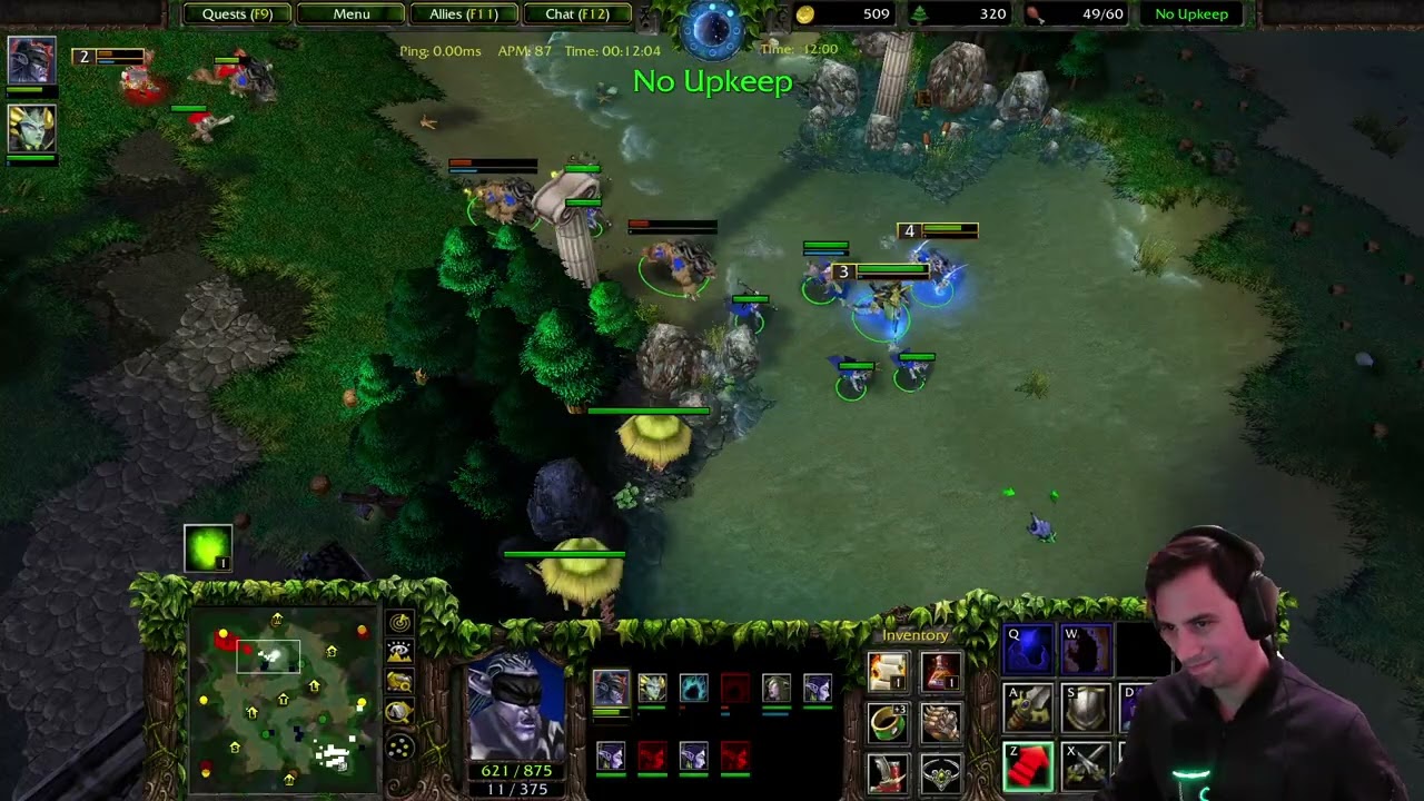 900 MMR Night Elf shows lighting shield trick vs one base Archmage