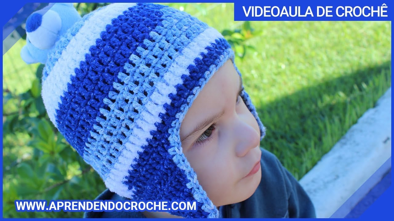 Gorro de Crochê Kids Ursinho - Aprendendo Crochê