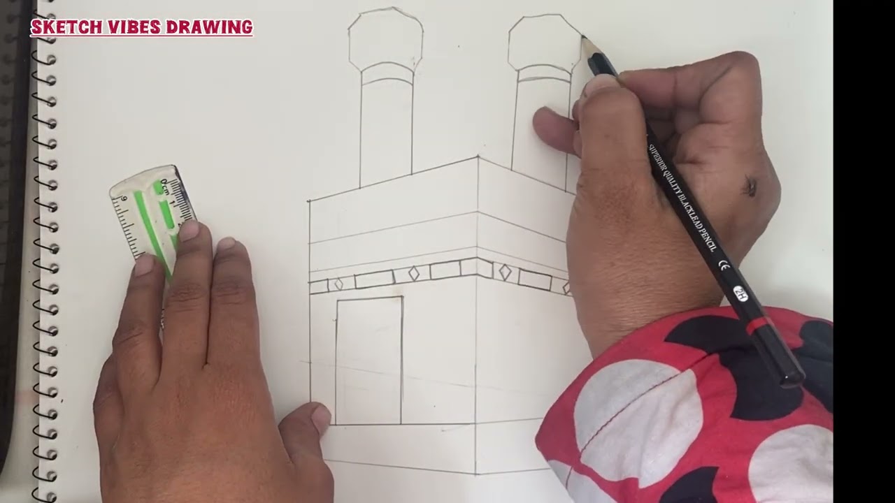 How to Draw Kaaba 🕋 | Ramadan Kareem Drawing Tutorial