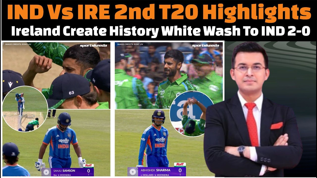 Ireland white wash India T20 series 2026 complete highlights / Ireland vs India 2nd T20 .