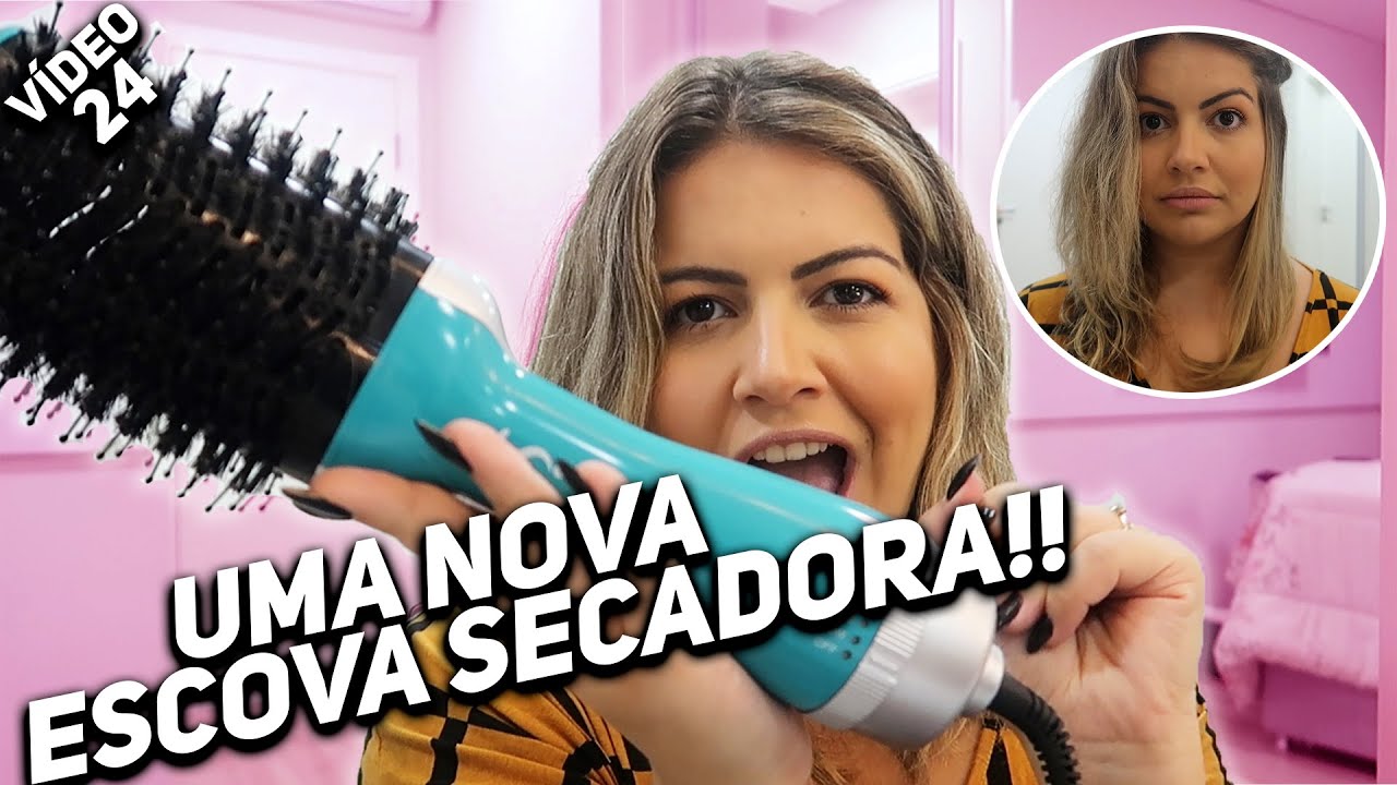 TESTEI A NOVA ESCOVA SECADORA SEGREDO DELA *FIQUEI CHOCADA*