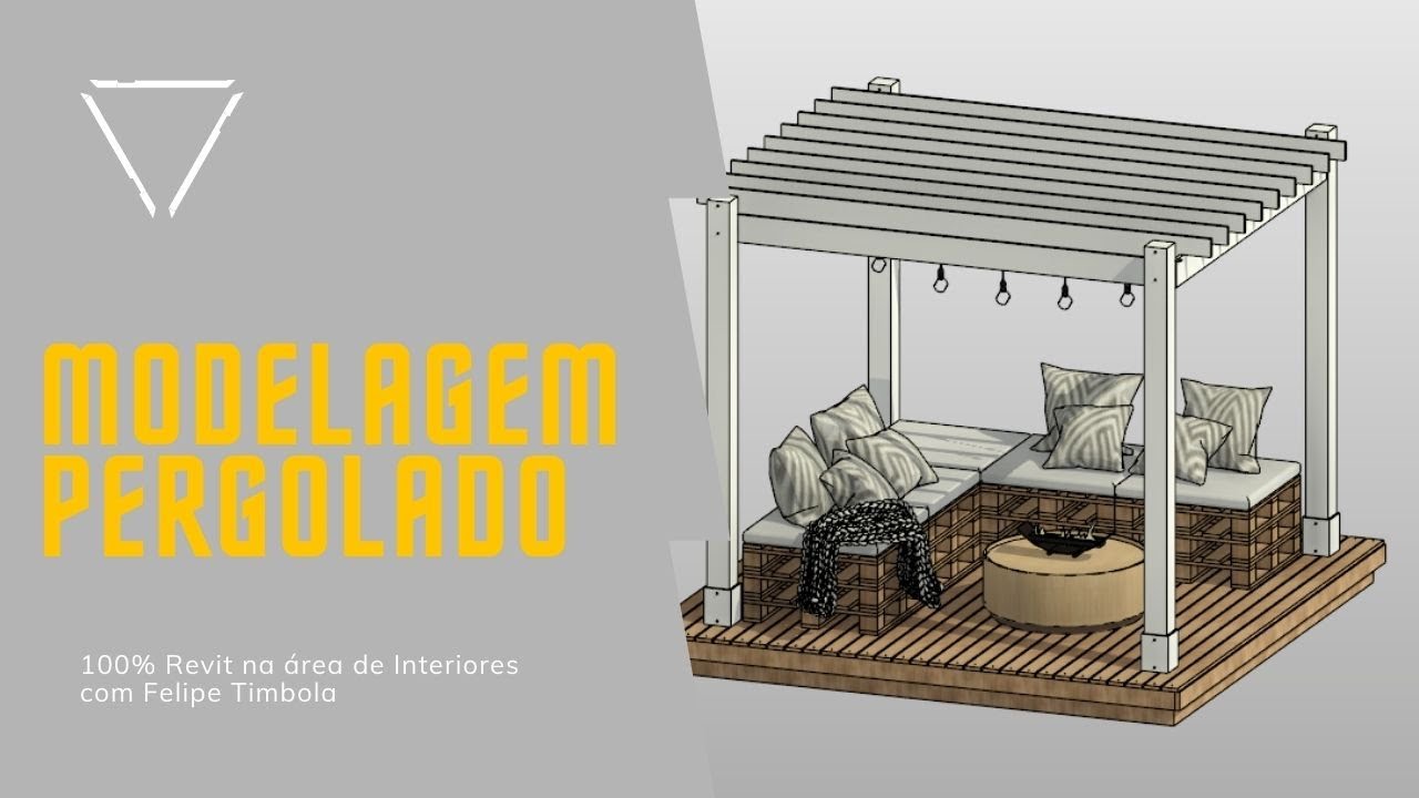 100% Revit na área de Interiores - Modelagem de Famílias - Pergolado