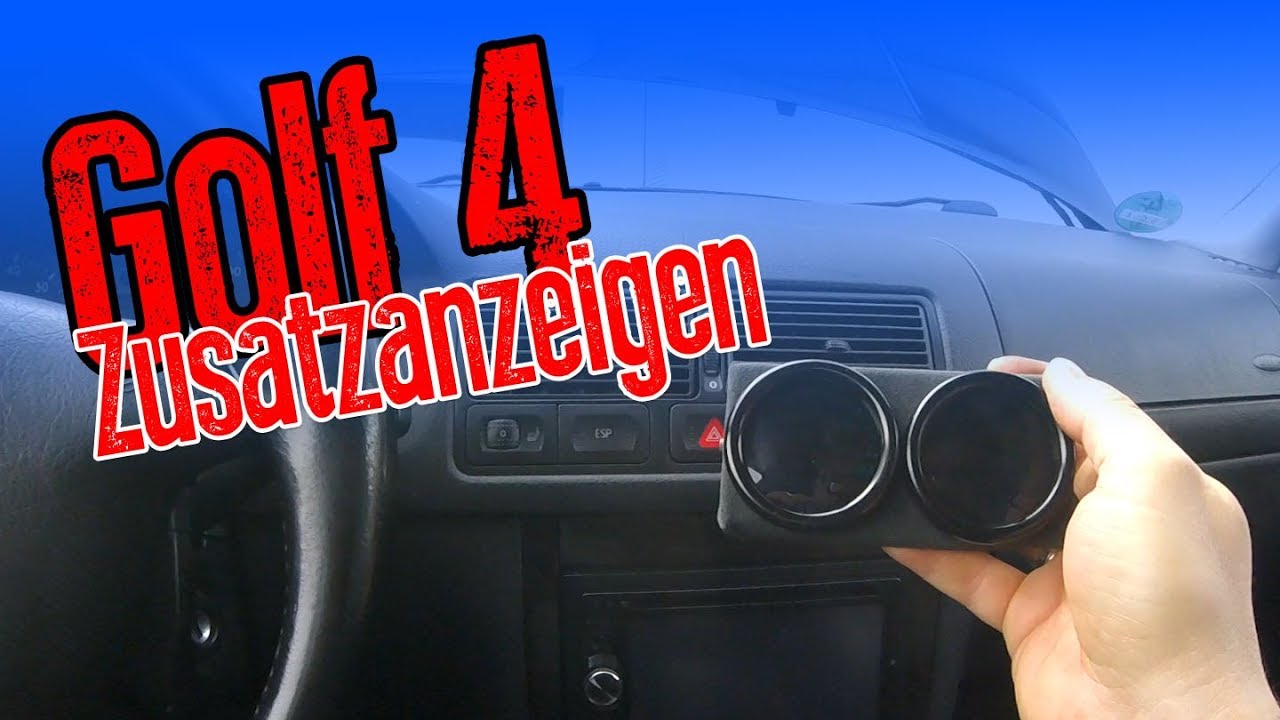 VW Golf 4 GTI - Zusatzanzeigen einbauen - 1.8T Ladedruck und Öltemperatur