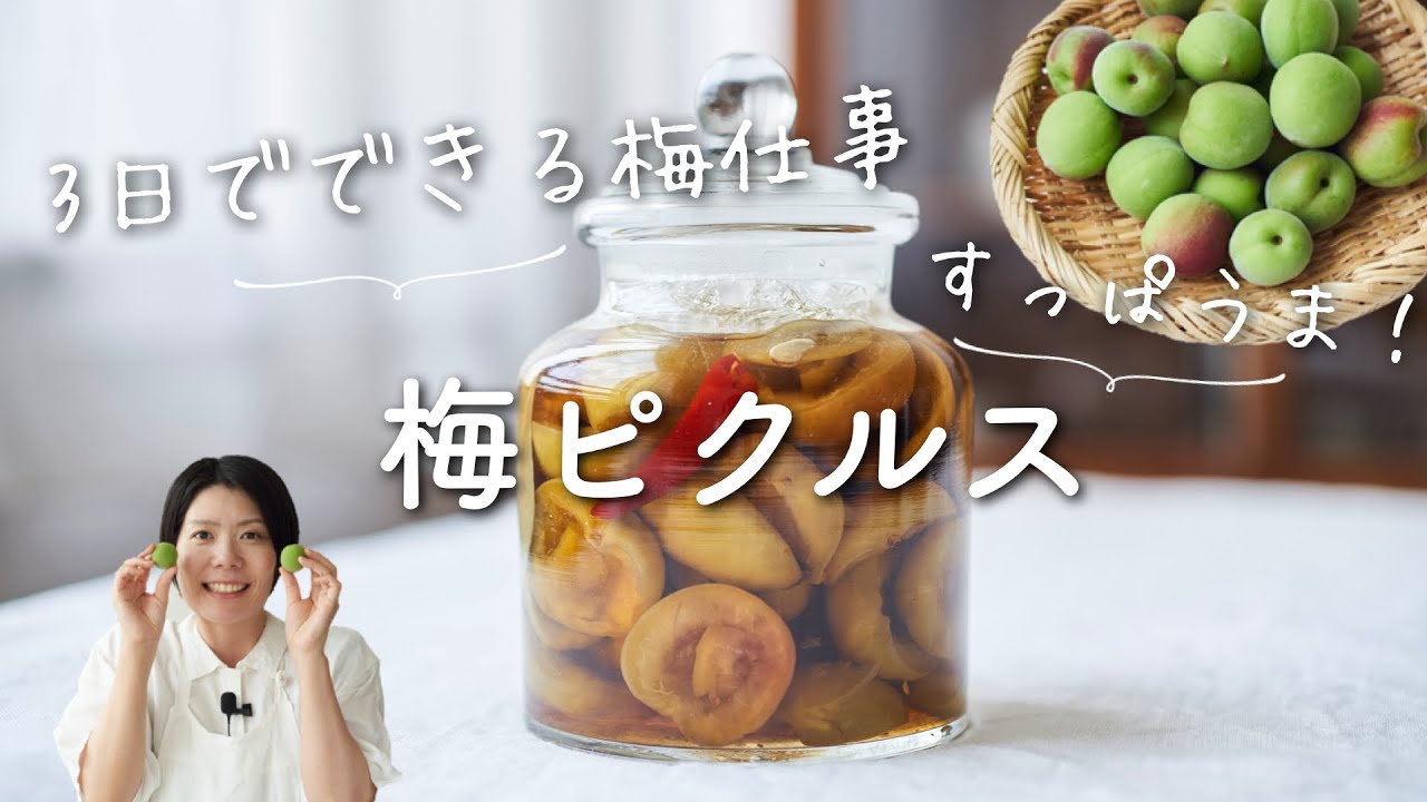 【3日でできる梅仕事】梅ピクルスのレシピ・作り方