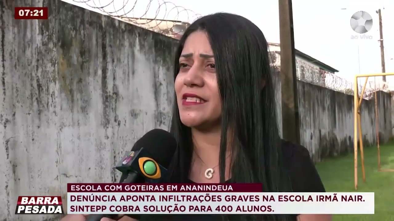 Escola municipal Irmã Nair sofre com goteiras em Ananindeua (Barra Pesada - 24.02.2026)