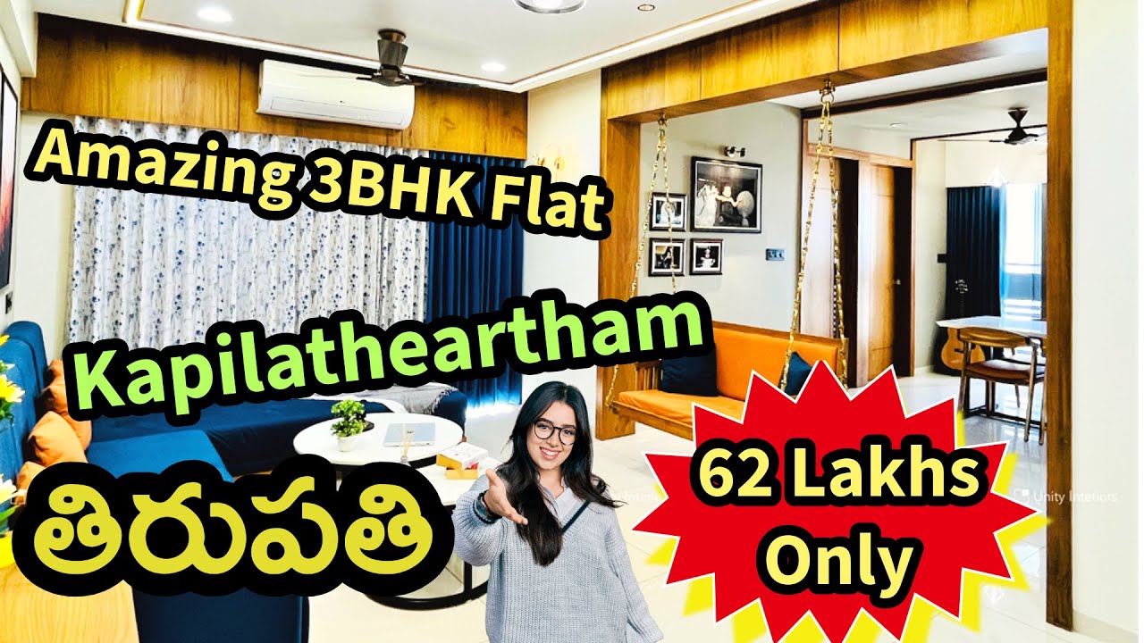 🏡✨Spacious 3BHK🌟💸62 Lakhs Only🌟Near Kapilatheartham✨East Facing 🎨✨Tirupati🌟1550 Sqft🌟3rd Floor🏡✨