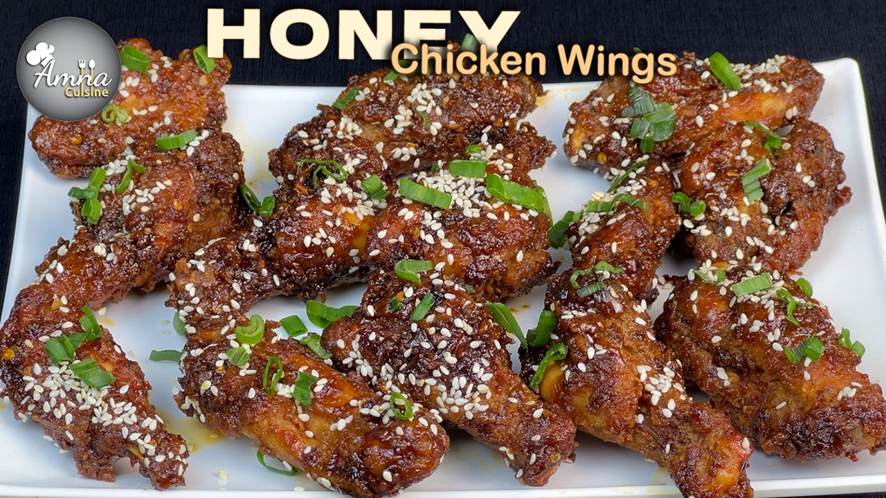 Easy Honey Chicken Wings | Crispy Outside, Juicy Inside | Must-Try Recipe