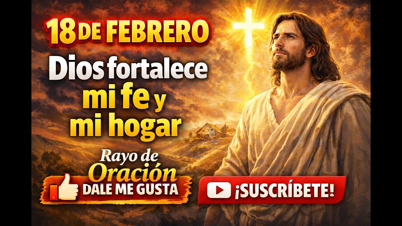 ORACIÓN DEL 18 DE FEBRERO   Dios fortalece mi fe y mi hogar