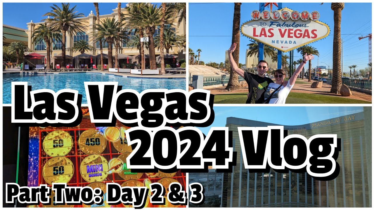 Las Vegas 2024 Vlog Part Two | Mandalay Bay Pool | Wynn Buffet | Ellis Island | Bavettes Steakhouse