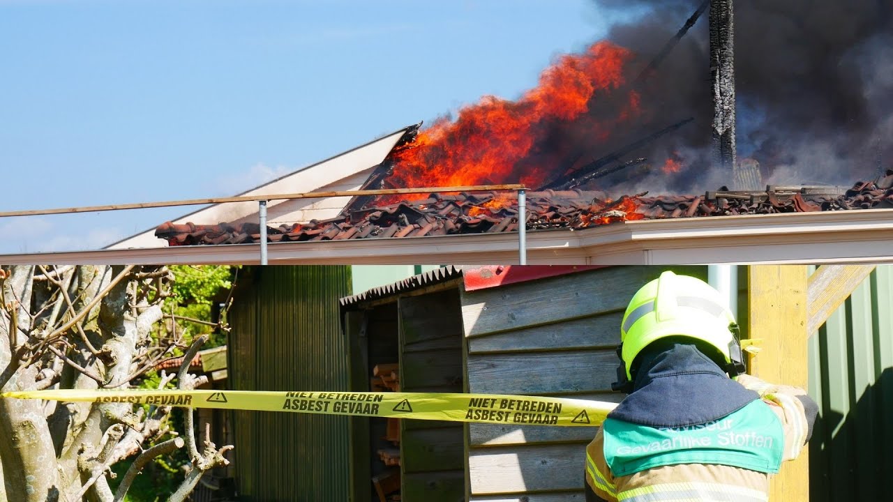 Grote brand verwoest woonboerderij in Egmond-Binnen
