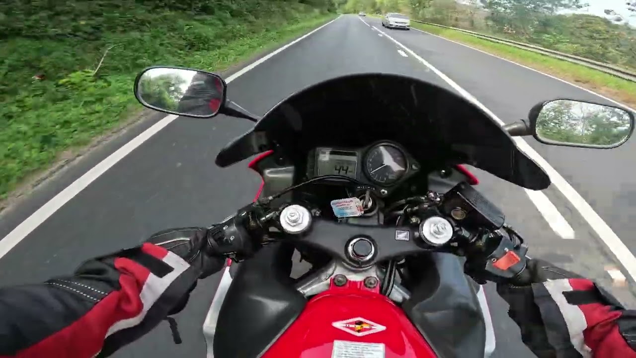 FIRST RIDE OUT ON MY HONDA CBR600F