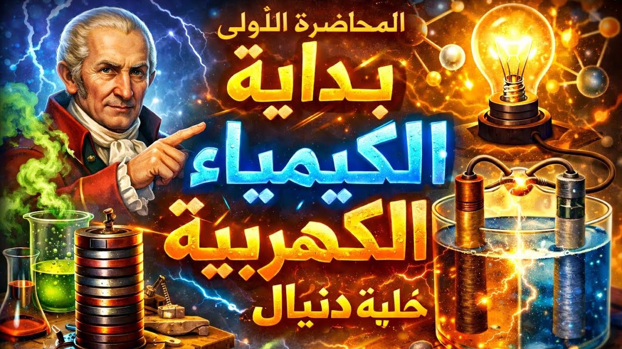 مقدمة الكيمياء الكهربية وخلية دنيال / اقوي بدايه للباب الرابع #دفعة_2026# كيمياء # ثانوية_عامة 