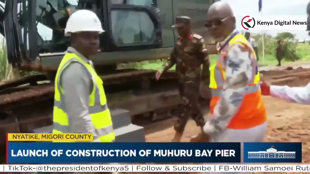 President Ruto launches the construction of Muhuru Bay Pier in Nyatike, Migori county.