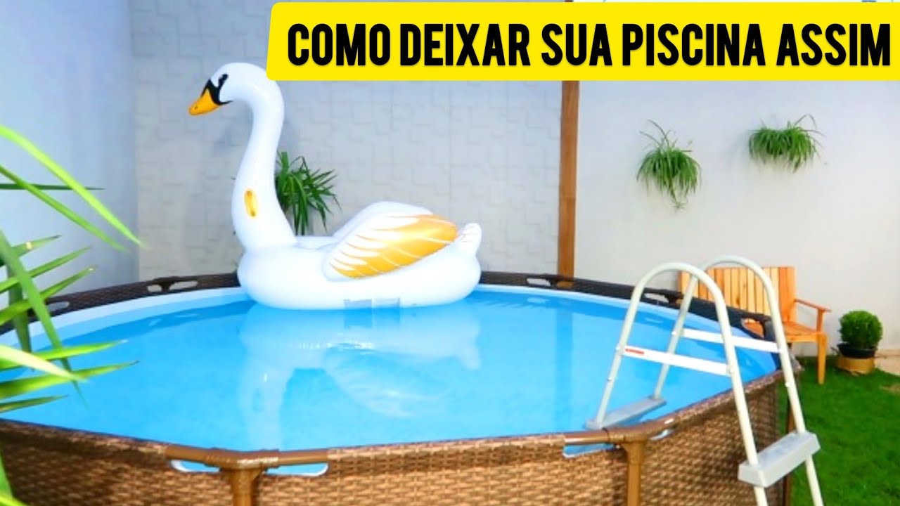 PRIMEIRA LIMPEZA DA PISCINA DE PLÁSTICO