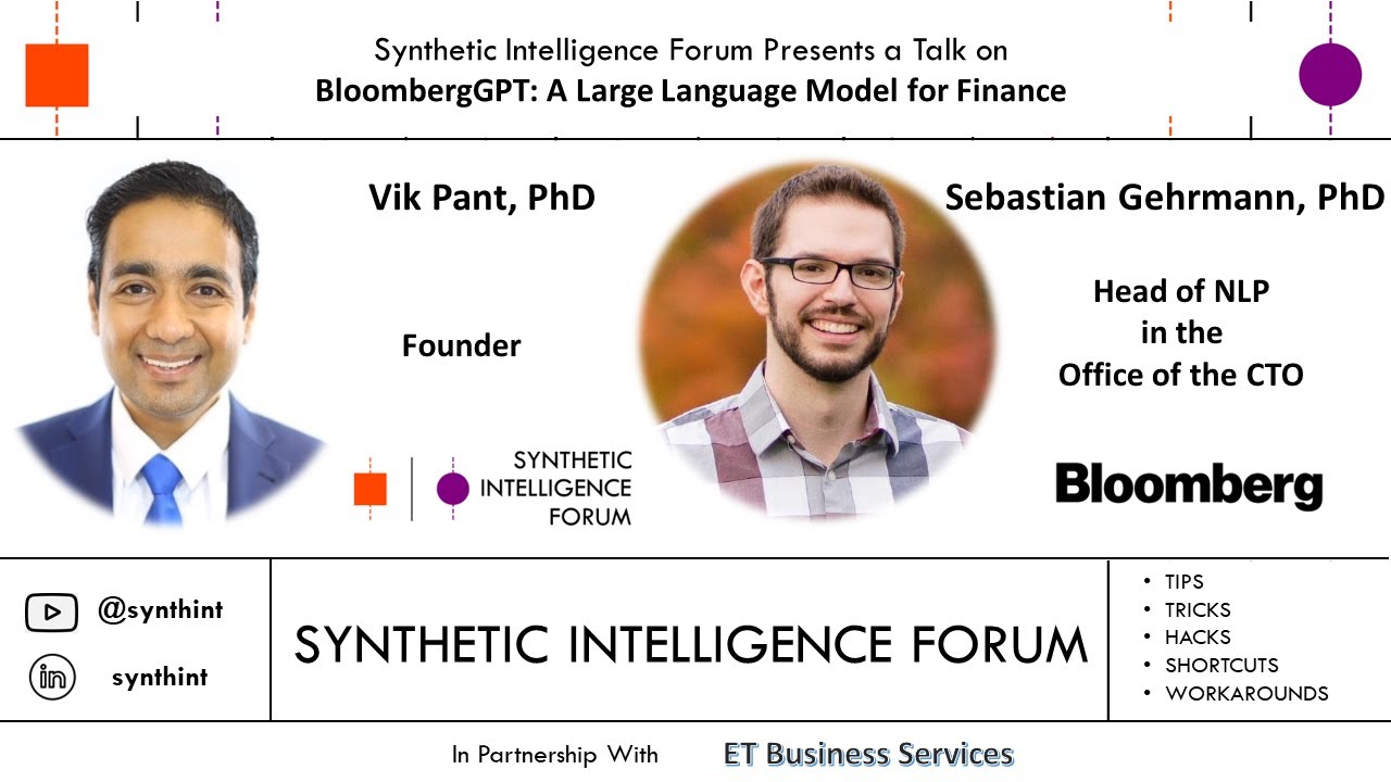 BloombergGPT: A Large Language Model for Finance (Sebastian Gehrmann, PhD)