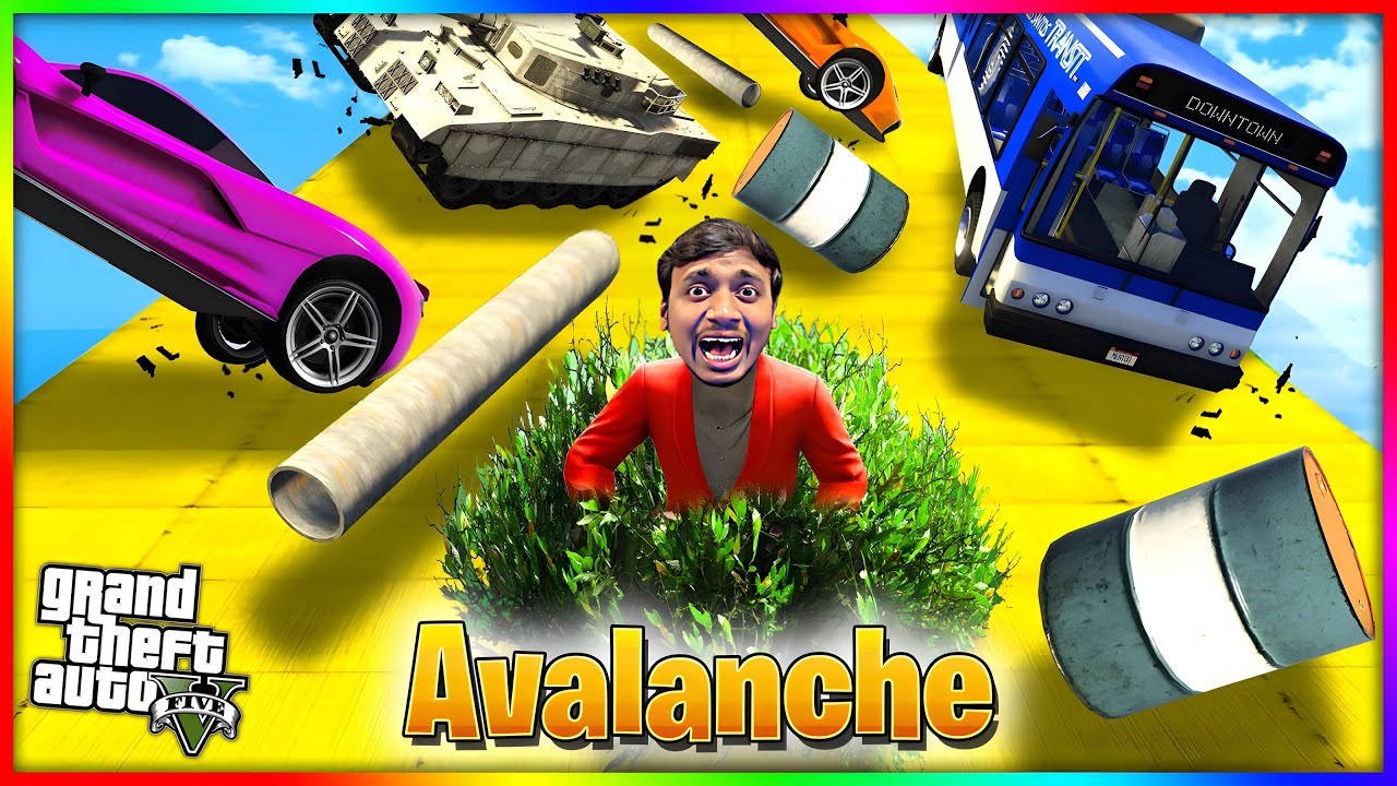 Survive The AVALANCHE OR DIE in GTA 5 | in Telugu