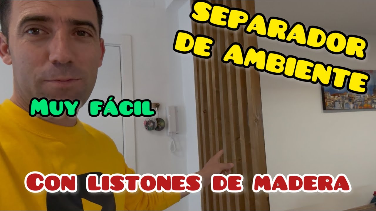 C&oacute;mo hacer separador de ambiente con listones de madera