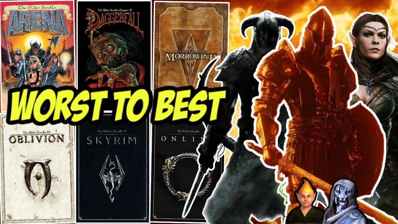 Рейтинг ВСЕХ игр серии Elder Scrolls от худшего к лучшему (Топ-10 игр!)