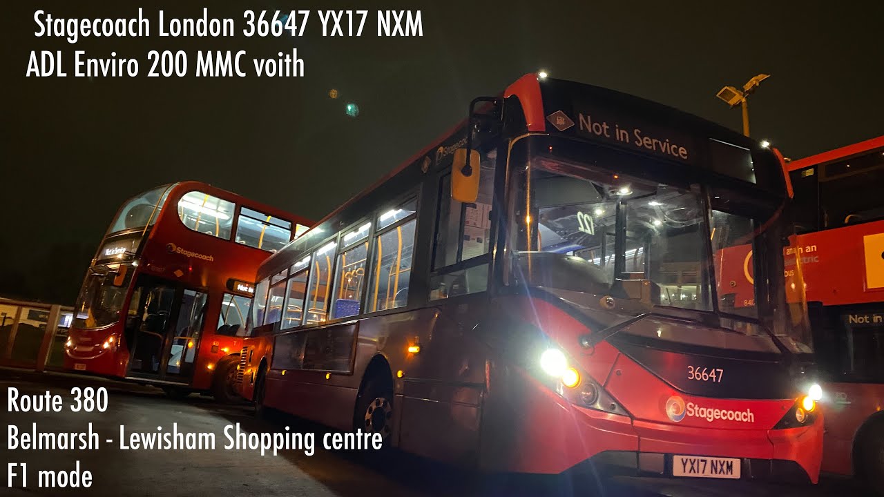 Forced Kickdown, Speedy driving and 2900rpm!!! Stagecoach Enviro 200 MMC Voith (36647 - YX17 NXM)