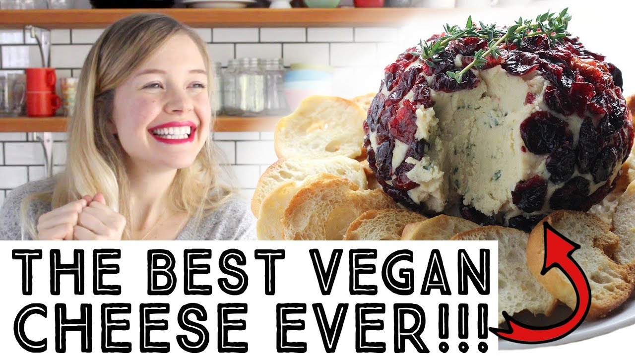 VEGAN CHEESE BALL → Vegan Cranberry & Thyme cheese ball!