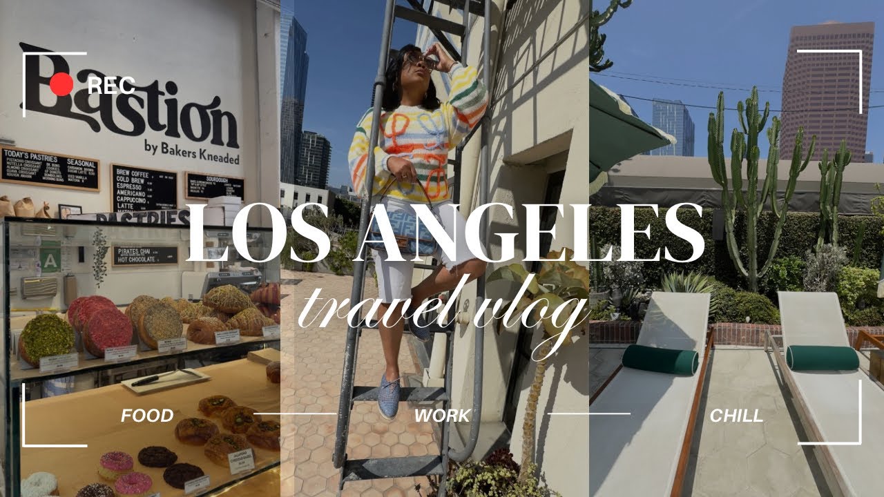DEE WARE | 48 Hours in L.A. Travel Vlog | Content Creation | Grand Central Market | Historic Hotel