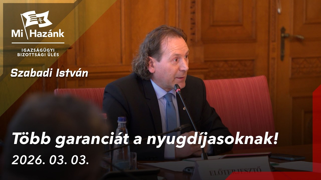 Több garanciát a nyugdíjasoknak! // SZABADI ISTVÁN