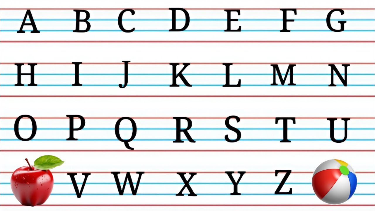 English alphabet | Learn Alphabet A to Z | abc Preschool Book Learning a for apple Phonetics | ABCD