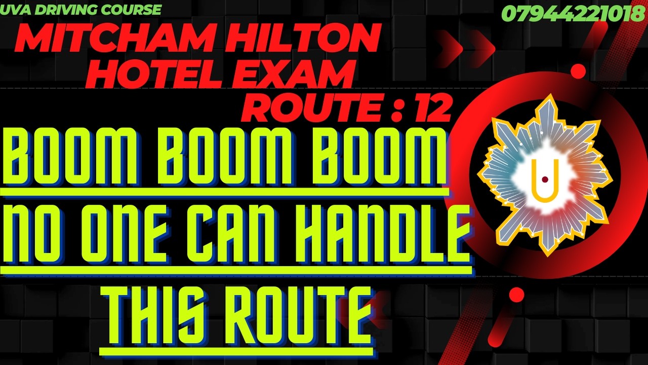 MITCHAM REAL DRIVING TEST EXAM ROUTE : 12 | HILTON HOTEL LATEST & NEW HARDEST EXAM ROUTE 2026 |